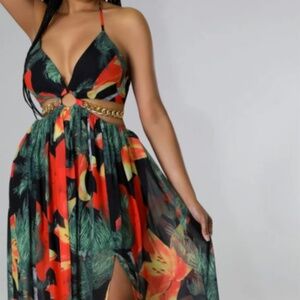 New floral maxi dress